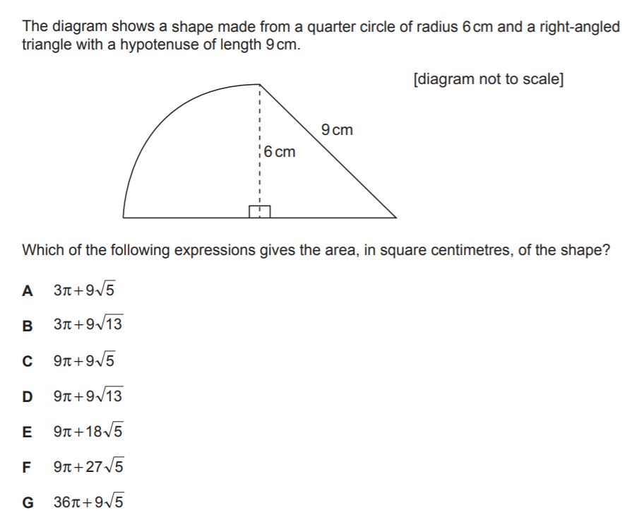 BMAT Geometry Practice Question