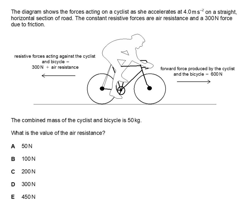 BMAT Physics Practice Question 1